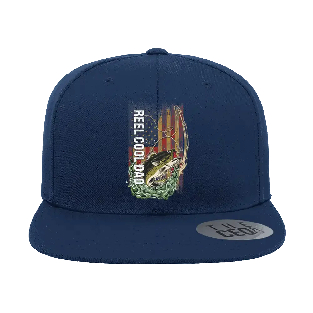 Reel Cool Dad Printed Flat Bill Cap