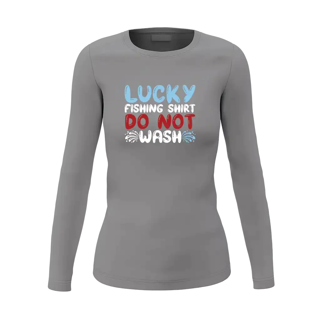 Lucky Fishing Shirt Women Long Sleeve Shirt